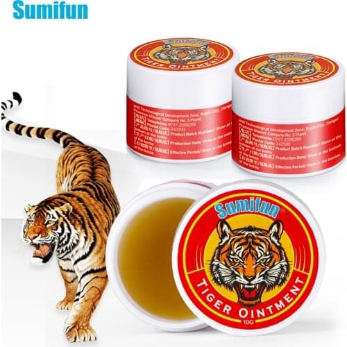 1pcs Tiger Balm Cooling Oil Nasal Cream for Headache Toothache Stomachache Dizziness Stuffy Essential Oil Chinese Medical Patch