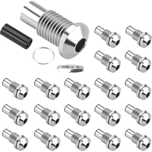 20PCS Metal Chrome Convex Type 3mm LED holder Types Of Electric Lamp Holders