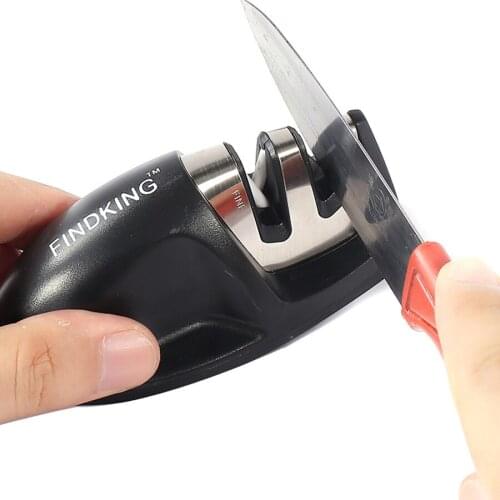3 Colors Two Stages Kitchen Knife Sharpener Household Sharpening Stone Kitchen Knives Tools Ceramic Kitchen Portable Sharpeners