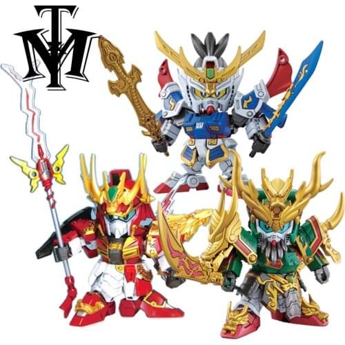 Anime Action Figures SD/BB Gundan Sousou Chouun Kanu Ryuubi Ryofu Chousen Kakouton 8cm Model Hot Kits Toys Puzzle Robot Hobby