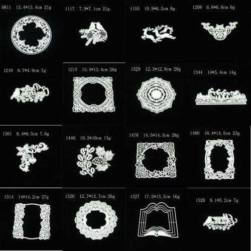 Lace Frame Animal Metel Cutting Dies Scrapbooking Craft Mold Cut Die Stencil Handmade Paper Card Make Template Embossing