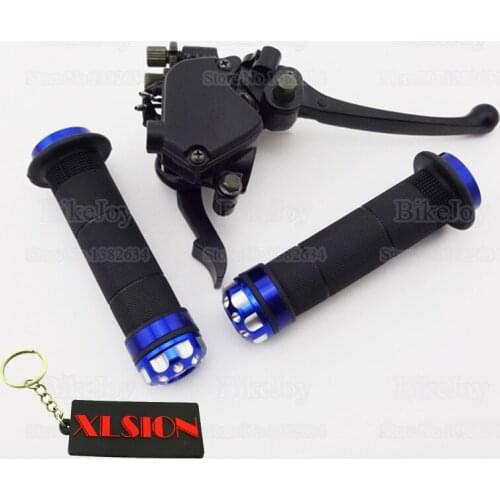 Thumb Throttle Housing Accelerator Brake Lever + Both Sides 7/8" 22mm Hand Grips For 125cc 150cc 200cc 250cc ATV Quad Motorcycle