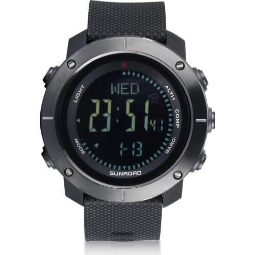 SUNROAD Sports Outdoor Climbing Men Watch Compass Pedometer Barometer Weather Forecast Waterproof Watches for men