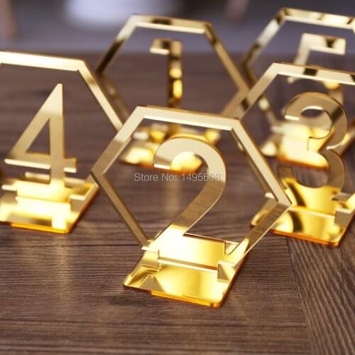 Crylic Table Numbers | Wedding Table Numbers | Hear Wedding Signs | Rustic Wedding Decor