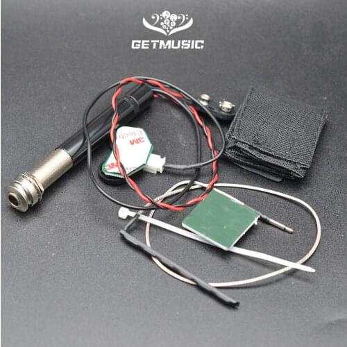 Endpin Jack Preamp Guitar Pickup Kit with Volume and Tone Tuning Control Knob for Acoustic Guitar