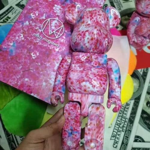 New 28cm 400% Bearbricklys Colorful Beads Pvc Action Figures Blocks Bear Dolls Decoration Models Friends Toys Christmas Gifts