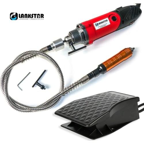 Multifunction Grinder Mill with Dremel Rotary Tools Variable Speed Control Pedal Engrave Electric Drill Mini Hand Drill