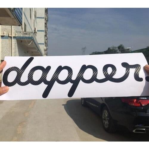 HungMieh 40*13cm Car Stickers Vinyl Carbon Fiber 3D for Dapper Banner Sticker On Car Jdm Style Reflective Stickers and Decals