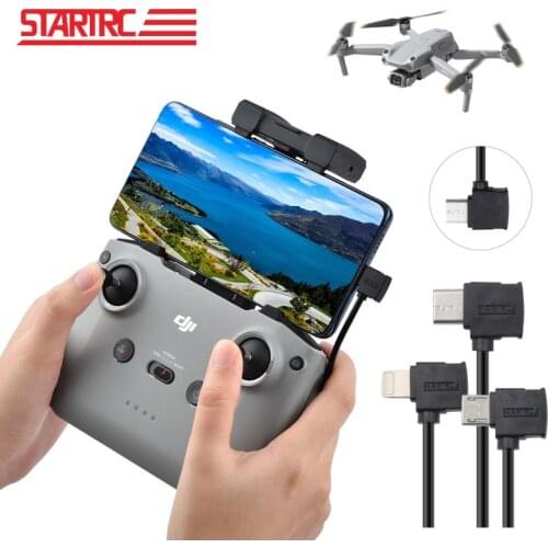 STARTRC Mavic Air 2 Data Cable Portable Carrying Easy Storage Cable Line IOS Micro Type-C For DJI Mavic Air 2 Controller Parts