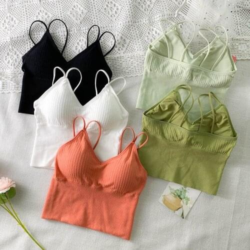 Sexy Crop Tops Women Tank Top Female Vest Comfort Seamless Underwear Sleeveless Camis Top Female Camisole Femme