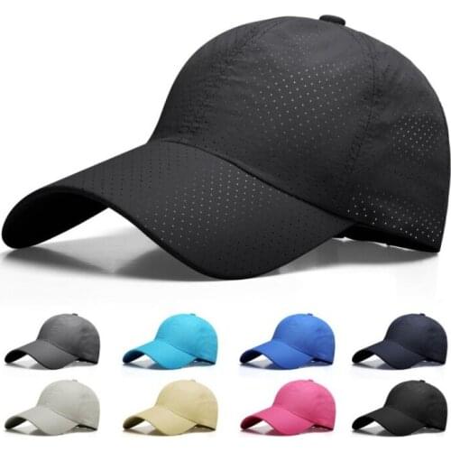 TULA022 Summer breathable Trucker cap Men women solid casual adjustable baseball cap Outdoor Fast dry Snapback hat