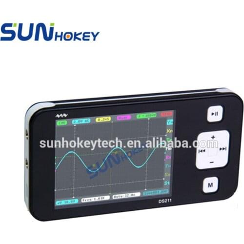 Hot Selling 2.8" 2 Channel 200KHz Bandwidth Digital Oscilloscope Mini DS211 DSO201 for Electronic Devices