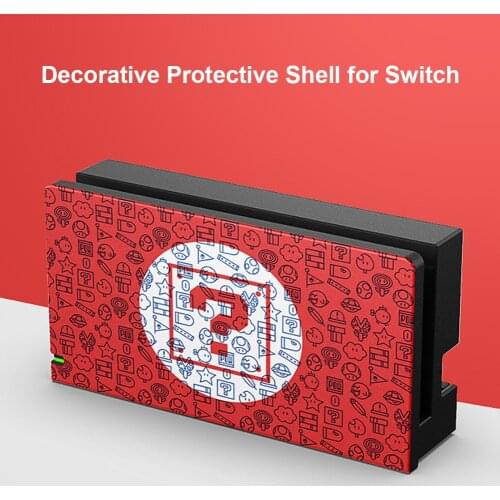 Cute Nintend Switch Dock Cover Sleeve Dock Case Decal Hard Plastic Anti-scratch Protection Accessories for Nintendos Switch Dock