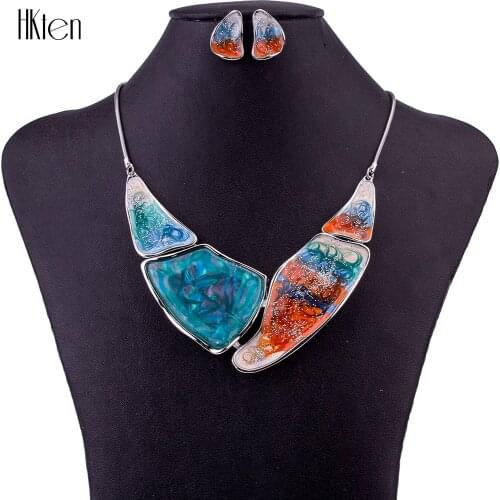 MS1504643 Fashion Jewelry Sets High Quality Necklace Sets For Women Jewelry Multicolor Resin Unique Design Party Gifts