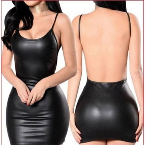 Porno Lingerie Sexy Underwear For Woman PU Leather Exotic Dress Babydoll Lenceria Sexi Costumes Sex Clubwear Sleepwear Plus Size