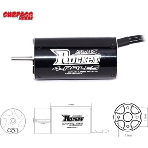 Rocket 2958 4480KV 4200KV Brushless Motor for 600-800mm RC Boat