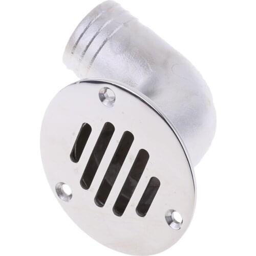 Boat Plumbing Fittings - 38mm Boat Deck Drain Scupper - Marine Grade 316 Stainless Steel