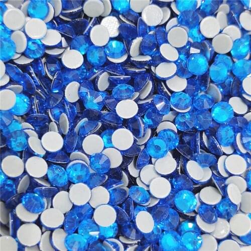Capeland Crystal Clear Super Bright Glass Hot fix Rhinestones Hight Quality Flatback For Fabric стразы Nail Art Decorations