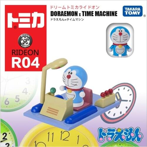 TakaraTomy Tomica Doraemon Blue Fatty Time Machine alloy car model toy doll car decoration kid toy boy girl gift
