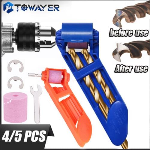 Towayer 1 Set Corundum Grinding Wheel Drill Bit Sharpener Titanium Drill Portable Drill Bit Powered Tool Parts Dropshipping