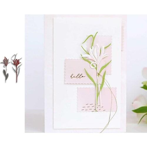 Daffodil Lily Flower Decoration Metal Cutting Die DIY Scrapbooking DIY Decoration Craft Embossing Make Albums