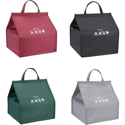 Thickening oxford cake icecream cooler bag ice pack thermal food drinks delivery cool handbag vehicle insulated lunch picnic box