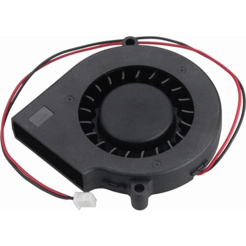 5Pcs Gdstime 75x15mm DC 12V 2Pin Ball Bearing Blower Fan 7515 7.5cm High Speed Brushless Turbo Centrifugal Cooling Fan 75mm