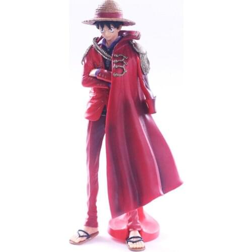One Piece Luffy 20th Anniversary Ver. PVC Action Figure Red Cloak The Ultimate King Luffy 25CM Collectible Model Toy Doll