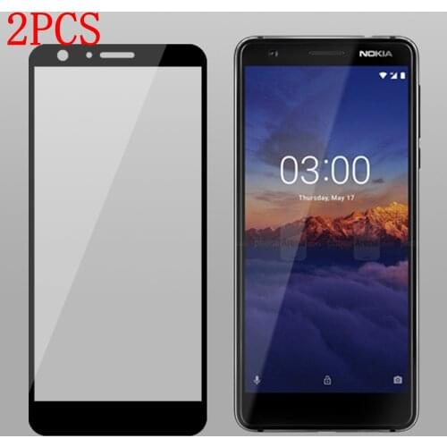 2PCS Full Glue Full Cover Tempered Glass For Nokia 3.1 Plus Screen Protector protective film For Nokia 3.1 Plus X3 glass