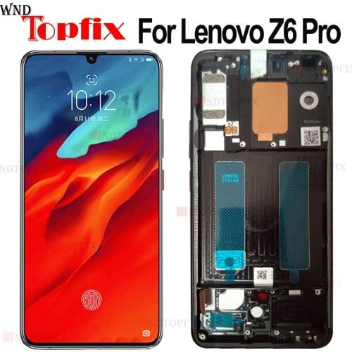 100% Tested LCD For Lenovo Z6 Pro Display Touch Screen Digitizer Panel Replacement For Lenovo Z6 Pro LCD With Frame Screen