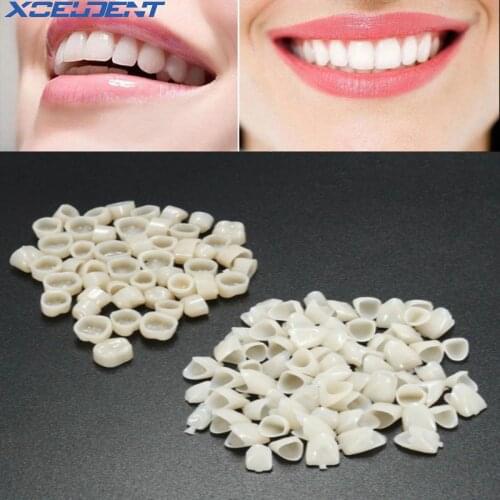 120pcs Dental Materials Mixed Temporary Crown Anteriors Front + Molar Posterior Veneers Teeth Dentist Products