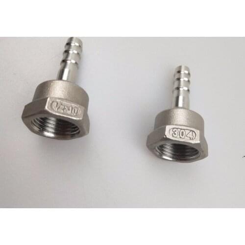 2Pcs 25mm Hose Barb Tail To G1"PT BSP Female Thread Straight Barbed Connector Joint Copper Pipe Fitting Coupler Adapter