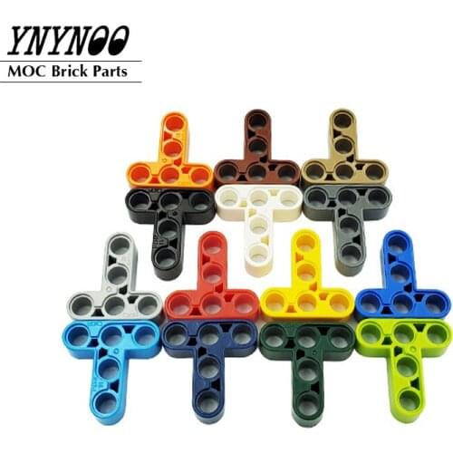 20Pcs/lot High-Tech Beam 3x3 T-Shape Thick Brick Parts MOC 60484 Building Blocks Combination Mechanical DIY Toys Particles Gifts