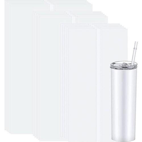 30Pcs Sublimation Shrink Wrap Film, 3 Sizes Heat Transfer Shrink Film Shrink Wrap Bags White Wrap For Mug,Tumblers, Cups