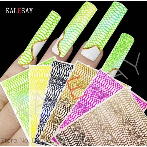 DIY New 3D Nail Sticker Cute Sexy Snake Stickers for Nail Foil snakeskin Design Nails Accessories Fashion Manicure Sticker