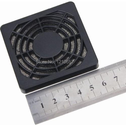 50Pieces LOT 60mm 6cm Black Plastic Heatsink PC Cooler Fan Dustproof Dust Fliter Cover