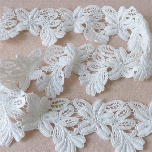 7cm Wide Floral Venice/Venise Lace Fabric Lace Trim For Home Decor Costume Design Wedding Dress Bridal Lace New Arrival 5 yards