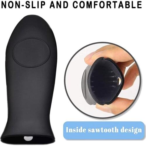 8 Pcs Silicone Hot Handle Holder Potholders Heat Insulated Handle Pot Sleeve Covers for Cast Iron Pan Woks Pot Cookware