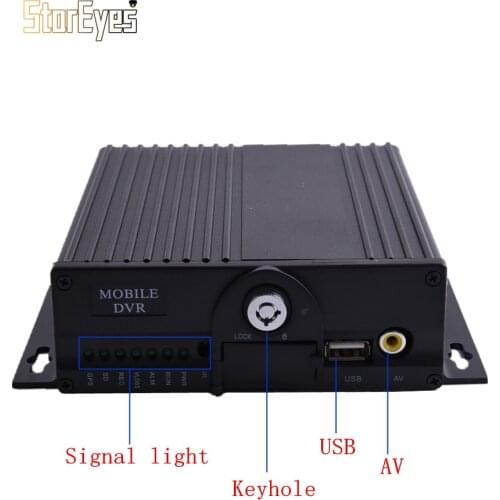 Car Vehicle Taxi Trailer Truck Sxhool Bus 4Channels AHD 1080P SD Card Mobile DVR