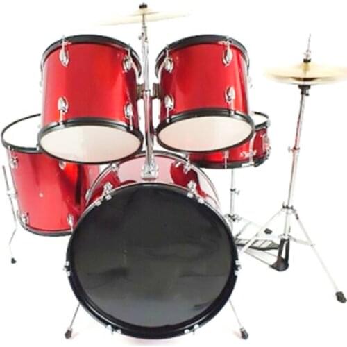 Adult Children Drum Percussion Instrument Five Drums 234 Cymbals Three Colours are Optional