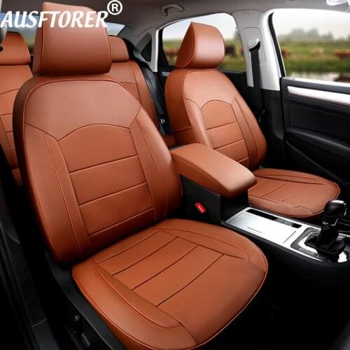 Genuine Leather & Leatherette Seat Covers for Subaru Legacy 2014 2015 2018 2019 Custom Fit Car Seat Cushion Supports Accessories