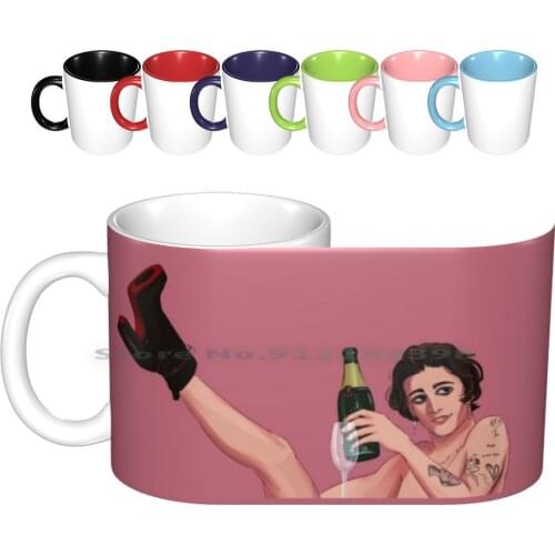 Damiano David M?neskin Iconic Pose Esc Winner 2021 ( Sticker And More ) Ceramic Mugs Coffee Cups Milk Tea Mug Maneskin 2021 Esc