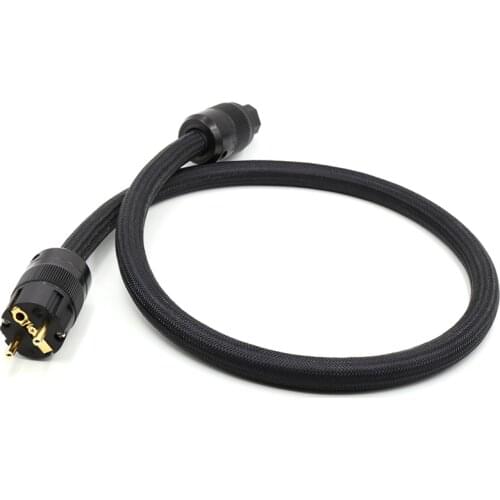 Hi-Fi FURUKAWA Audio Power Cable Cord Schuko version cable audio EU power wire with Gold plated plug HIFI POWER CORD
