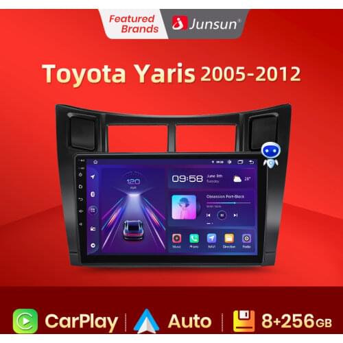 Junsun V1 pro Car Radio with screen Multimedia Video Player For Toyota Yaris XP90 2005 - 2012 Android Auto CarPlay 2 din DVD