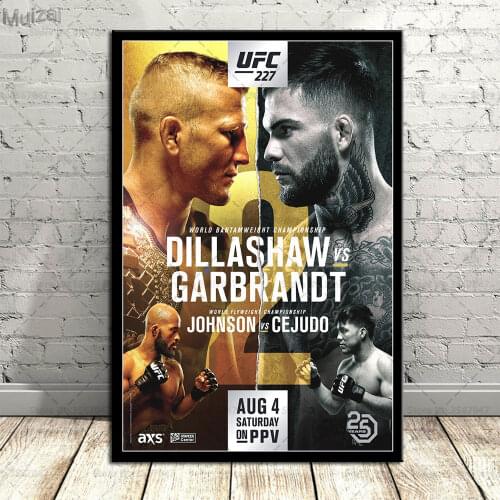 Conor McGregor MMA Fight Event Poster Canvas Painting Posters and Prints Wall Art Picture for Living Room Home Decor