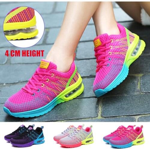 Big Size Outdoor Damping Sport Sneakers Woman Sports Shoes for Women Brands Running Shoes Ladies Red Jogging Sneekers GME-1818