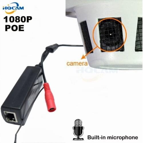 1080p POE Camera ONVIF2.0 P2P Plug and Play Mini IP Camera Mini POE IP Camera IP Domn Mini Dome IP Camera for Audio microphone