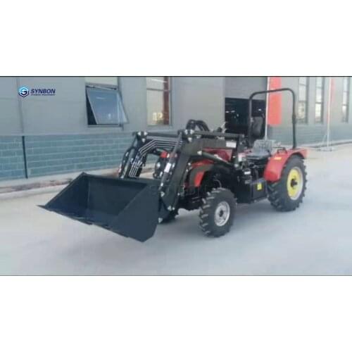 New 60hp 4WD Greenhouse High Power Mini Orchard Farm Hydraulic Tractor With Loader