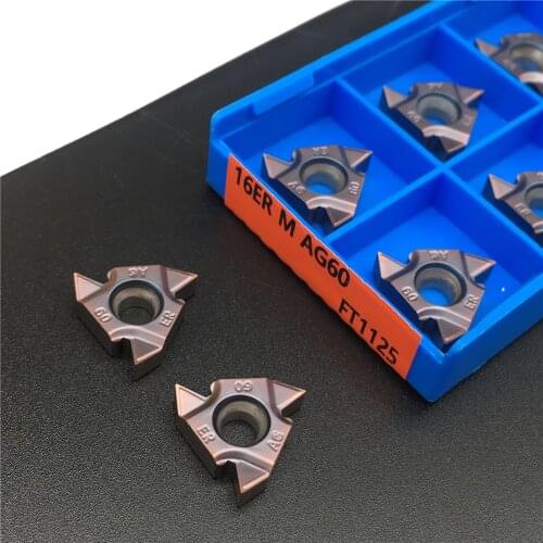 16ER M AG60 FT1125 Carbide Inserts High quality Thread Turning tool cutting Lathe Tools Milling cutter CNC 16ERAG60