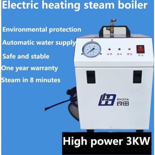 3KW Portable Fully Automatic Steam Generator 220V Electric Heating Boiler Ironing Disinfect Clean Up Energy Saving Equipment